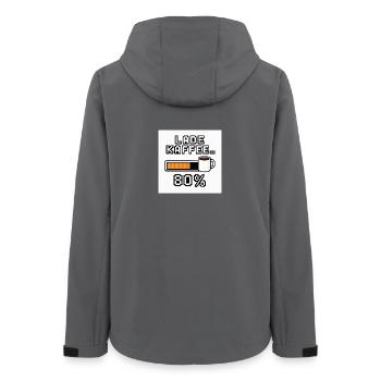 Load Coffee 80% - Women’s Recycled Softshell Jacket by Stanley/Stella - anthracite - Back - AI Model Female 172 light (172cm)