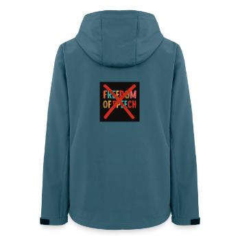 freedom of speech - Women’s Recycled Softshell Jacket by Stanley/Stella - stargazer - Back - AI Model Female 172 light (172cm)