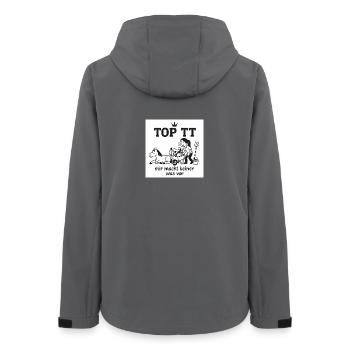 Tournament Aid, Riding Tournament, Horse, - Women’s Recycled Softshell Jacket by Stanley/Stella - anthracite - Back - AI Model Female 172 light (172cm)