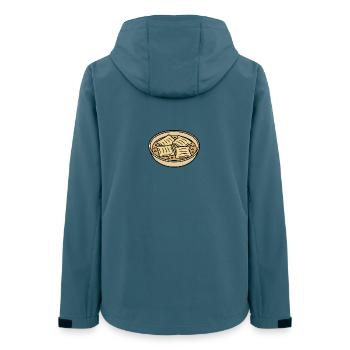 Les plats préférés de grand-mère Karin - Veste softshell femme recyclée Stanley/Stella - bleu pétrole foncé - Dos - AI Model Female 172 light (172cm)