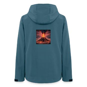 Bitcoin volcano eruption - Women’s Recycled Softshell Jacket by Stanley/Stella - stargazer - Back - AI Model Female 172 light (172cm)
