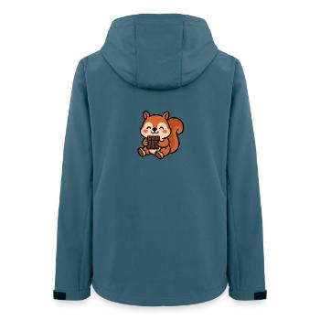 Squirrel with chocolate bar - Women’s Recycled Softshell Jacket by Stanley/Stella - stargazer - Back - AI Model Female 172 light (172cm)