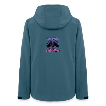 Still Connected No WiFi - Women’s Recycled Softshell Jacket by Stanley/Stella - stargazer - Back - AI Model Female 172 light (172cm)