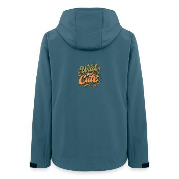 Fleur sauvage mais mignonne - Veste softshell femme recyclée Stanley/Stella - bleu pétrole foncé - Dos - AI Model Female 172 light (172cm)