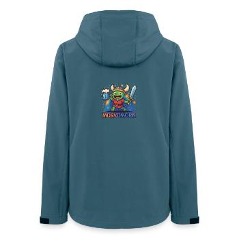 Goblin Viking Fun Hero - Women’s Recycled Softshell Jacket by Stanley/Stella - stargazer - Back - AI Model Female 172 light (172cm)