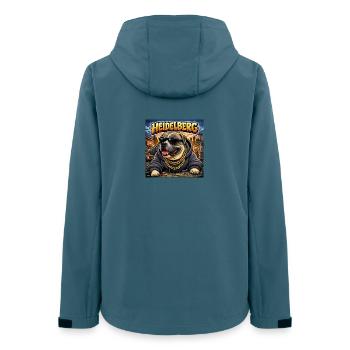 Heidelberg Bulldog Streetstyle - Frauen Recycelte Softshelljacke von Stanley/Stella - Dunkles Petrol - Hinten - AI Model Female 172 light (172cm)