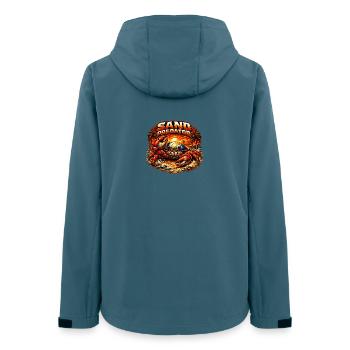 Sand Predator - Women’s Recycled Softshell Jacket by Stanley/Stella - stargazer - Back - AI Model Female 172 light (172cm)