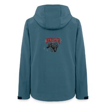 Game Over Grunge rétro manette - Veste softshell femme recyclée Stanley/Stella - bleu pétrole foncé - Dos - AI Model Female 172 light (172cm)