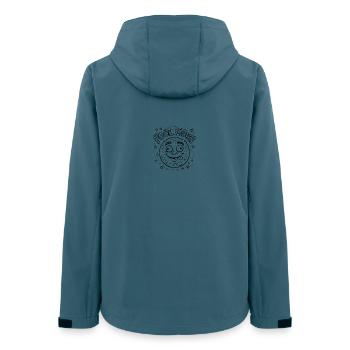 Fool Moon Funny Space Jeu de mots Édition graphique Line Art - Veste softshell femme recyclée Stanley/Stella - bleu pétrole foncé - Dos - AI Model Female 172 light (172cm)