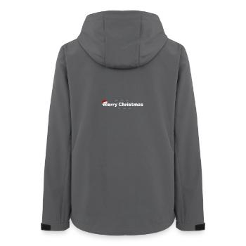 Merry Christmas – Festive Design - Women’s Recycled Softshell Jacket by Stanley/Stella - anthracite - Back - AI Model Female 172 light (172cm)