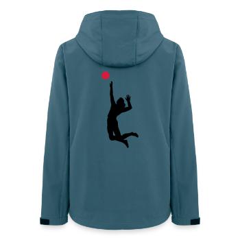 volleyball - Veste softshell femme recyclée Stanley/Stella - bleu pétrole foncé - Dos - AI Model Female 172 light (172cm)