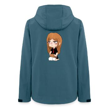 IMG 7056 - Frauen Recycelte Softshelljacke von Stanley/Stella - Dunkles Petrol - Hinten - AI Model Female 172 light (172cm)