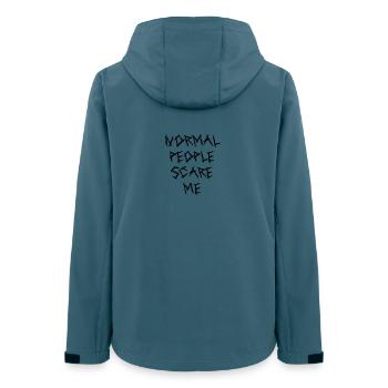 Normal People Scare Me - Women’s Recycled Softshell Jacket by Stanley/Stella - stargazer - Back - AI Model Female 172 light (172cm)