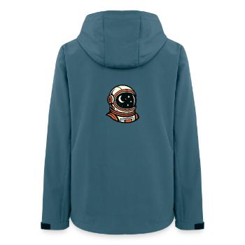 Astronaute dans le ciel nocturne - Veste softshell femme recyclée Stanley/Stella - bleu pétrole foncé - Dos - AI Model Female 172 light (172cm)