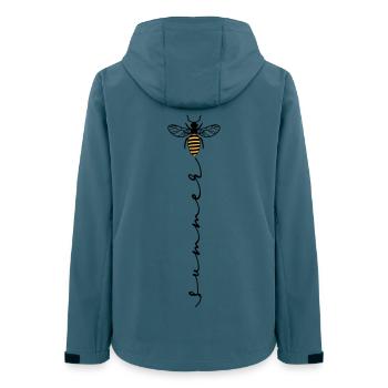 Biene Sommer Summer - Frauen Recycelte Softshelljacke von Stanley/Stella - Dunkles Petrol - Hinten - AI Model Female 172 light (172cm)