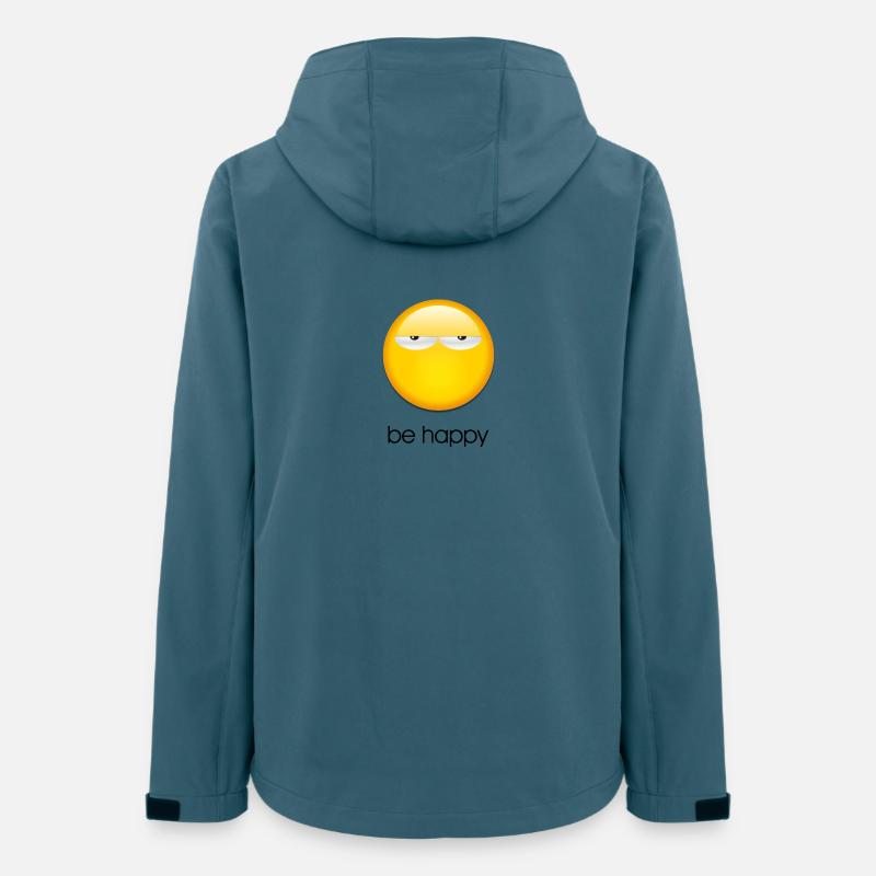 Be happy - Frauen Recycelte Softshelljacke von Stanley/Stella - Dunkles Petrol