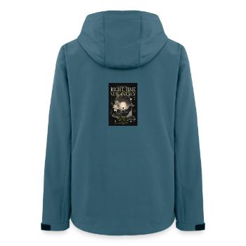 Right Time New Energy - Women’s Recycled Softshell Jacket by Stanley/Stella - stargazer - Back - AI Model Female 172 light (172cm)
