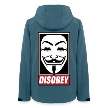 Disobey Colors changeable - Women’s Recycled Softshell Jacket by Stanley/Stella - stargazer - Back - AI Model Female 172 light (172cm)