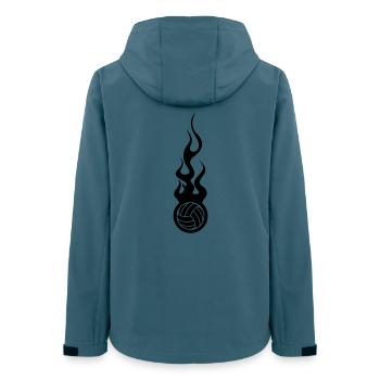 Volleyball - Veste softshell femme recyclée Stanley/Stella - bleu pétrole foncé - Dos - AI Model Female 172 light (172cm)