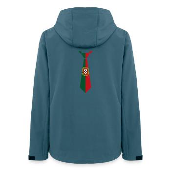 Portugal Tie – Flag Design - Women’s Recycled Softshell Jacket by Stanley/Stella - stargazer - Back - AI Model Female 172 light (172cm)