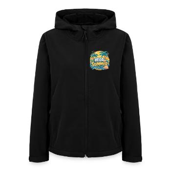 Dazzling elegance HELLO SUMMER - Women’s Recycled Softshell Jacket by Stanley/Stella - black - Front - AI Model Female 172 light (172cm)