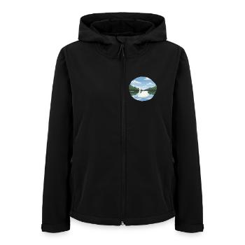 jezioro_z_Swan - Veste softshell femme recyclée Stanley/Stella - noir - Devant - AI Model Female 172 light (172cm)