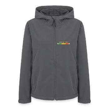 Rythme reggae - Veste softshell femme recyclée Stanley/Stella - charbon - Devant - AI Model Female 172 light (172cm)