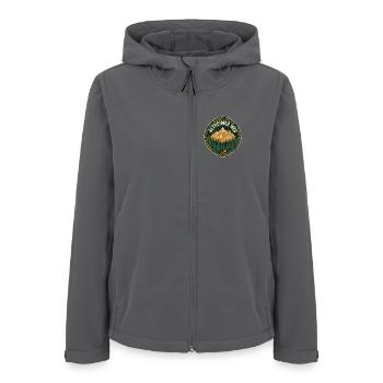 Hiking Mountains - Women’s Recycled Softshell Jacket by Stanley/Stella - anthracite - Front - AI Model Female 172 light (172cm)