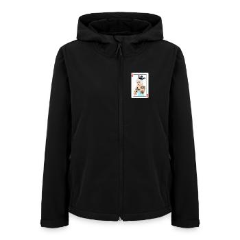 Punk Tile Lady Karte - Frauen Recycelte Softshelljacke von Stanley/Stella - Schwarz - Vorne - AI Model Female 172 light (172cm)