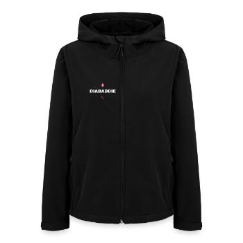 Diabaddie-Logo - Frauen Recycelte Softshelljacke von Stanley/Stella - Schwarz - Vorne - AI Model Female 172 light (172cm)