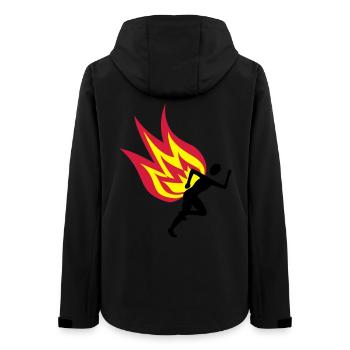 Jogger fire - Women’s Recycled Softshell Jacket by Stanley/Stella - black - Back - AI Model Female 172 light (172cm)