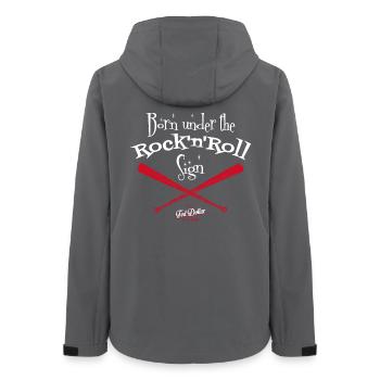 Born under the rock'n'Rol - Frauen Recycelte Softshelljacke von Stanley/Stella - Anthrazit - Hinten - AI Model Female 172 light (172cm)