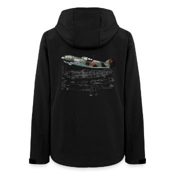 La-5 - Veste softshell femme recyclée Stanley/Stella - noir - Dos - AI Model Female 172 light (172cm)