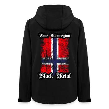 Trve/ True Norwegian Black Metal - Women’s Recycled Softshell Jacket by Stanley/Stella - black - Back - AI Model Female 172 light (172cm)