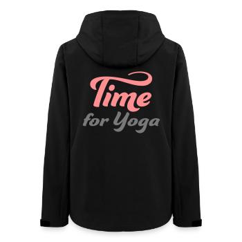 Yoga - Frauen Recycelte Softshelljacke von Stanley/Stella - Schwarz - Hinten - AI Model Female 172 light (172cm)