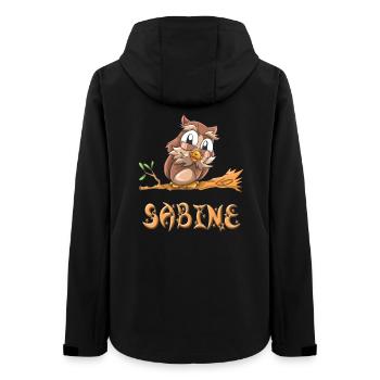 Hibou Sabine - Veste softshell femme recyclée Stanley/Stella - noir - Dos - AI Model Female 172 light (172cm)