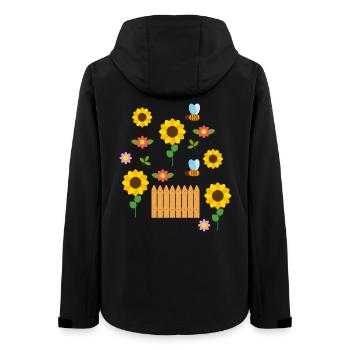 summer - Women’s Recycled Softshell Jacket by Stanley/Stella - black - Back - AI Model Female 172 light (172cm)