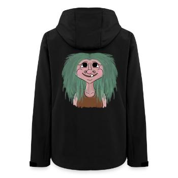 Norwegen Troll Mädchen Urlaub Fjord Mythologie - Frauen Recycelte Softshelljacke von Stanley/Stella - Schwarz - Hinten - AI Model Female 172 light (172cm)