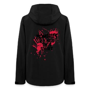 zombies runied this shirt - zombie blutflecken - Frauen Recycelte Softshelljacke von Stanley/Stella - Schwarz - Hinten - AI Model Female 172 light (172cm)