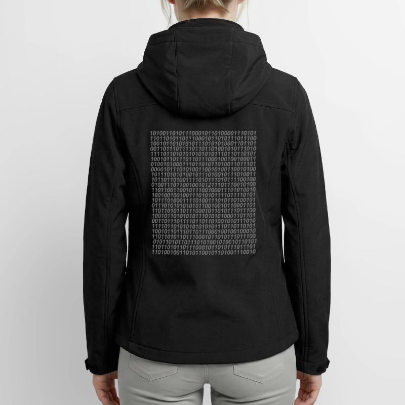 Binary code logo Women’s Recycled Softshell Jacket by Stanley/Stella