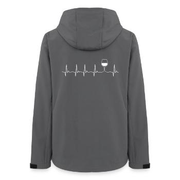 Wein Winzer Weinbauer - Frauen Recycelte Softshelljacke von Stanley/Stella - Anthrazit - Hinten - AI Model Female 172 light (172cm)