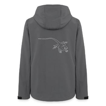 lézard - Veste softshell femme recyclée Stanley/Stella - charbon - Dos - AI Model Female 172 light (172cm)