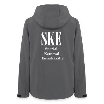 Carnaval et carnaval - Veste softshell femme recyclée Stanley/Stella - charbon - Dos - AI Model Female 172 light (172cm)