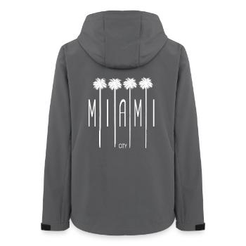 Miami Beach City - Women’s Recycled Softshell Jacket by Stanley/Stella - anthracite - Back - AI Model Female 172 light (172cm)