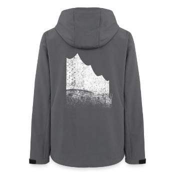 Hamburg Elbphilharmonie Hamburg Port Fan City - Women’s Recycled Softshell Jacket by Stanley/Stella - anthracite - Back - AI Model Female 172 light (172cm)