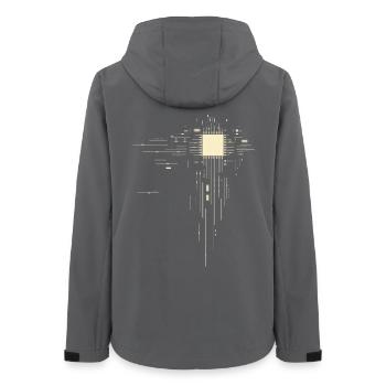 Processor - PCB - Women’s Recycled Softshell Jacket by Stanley/Stella - anthracite - Back - AI Model Female 172 light (172cm)
