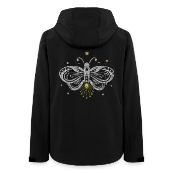 Glühwürmchen Motte Tattoo Licht Sterne - Frauen Recycelte Softshelljacke von Stanley/Stella - Schwarz - Hinten - AI Model Female 172 light (172cm)
