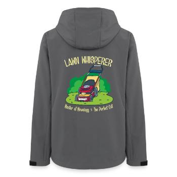 Gardener garden lawn mower gift - Women’s Recycled Softshell Jacket by Stanley/Stella - anthracite - Back - AI Model Female 172 light (172cm)