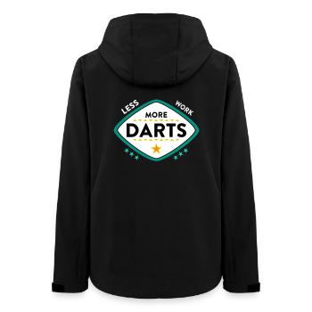 Darts - Women’s Recycled Softshell Jacket by Stanley/Stella - black - Back - AI Model Female 172 light (172cm)