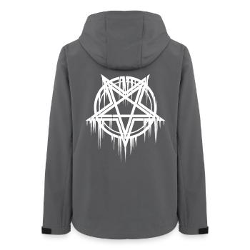 Satanic pentagram - Women’s Recycled Softshell Jacket by Stanley/Stella - anthracite - Back - AI Model Female 172 light (172cm)